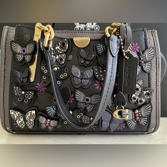 COACH DREAMER WITH BUTTERFLY APPLIQUÉ & SNAKESKIN - Picture 3 of 10